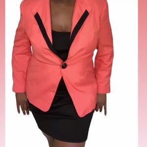 Coral colored blazer